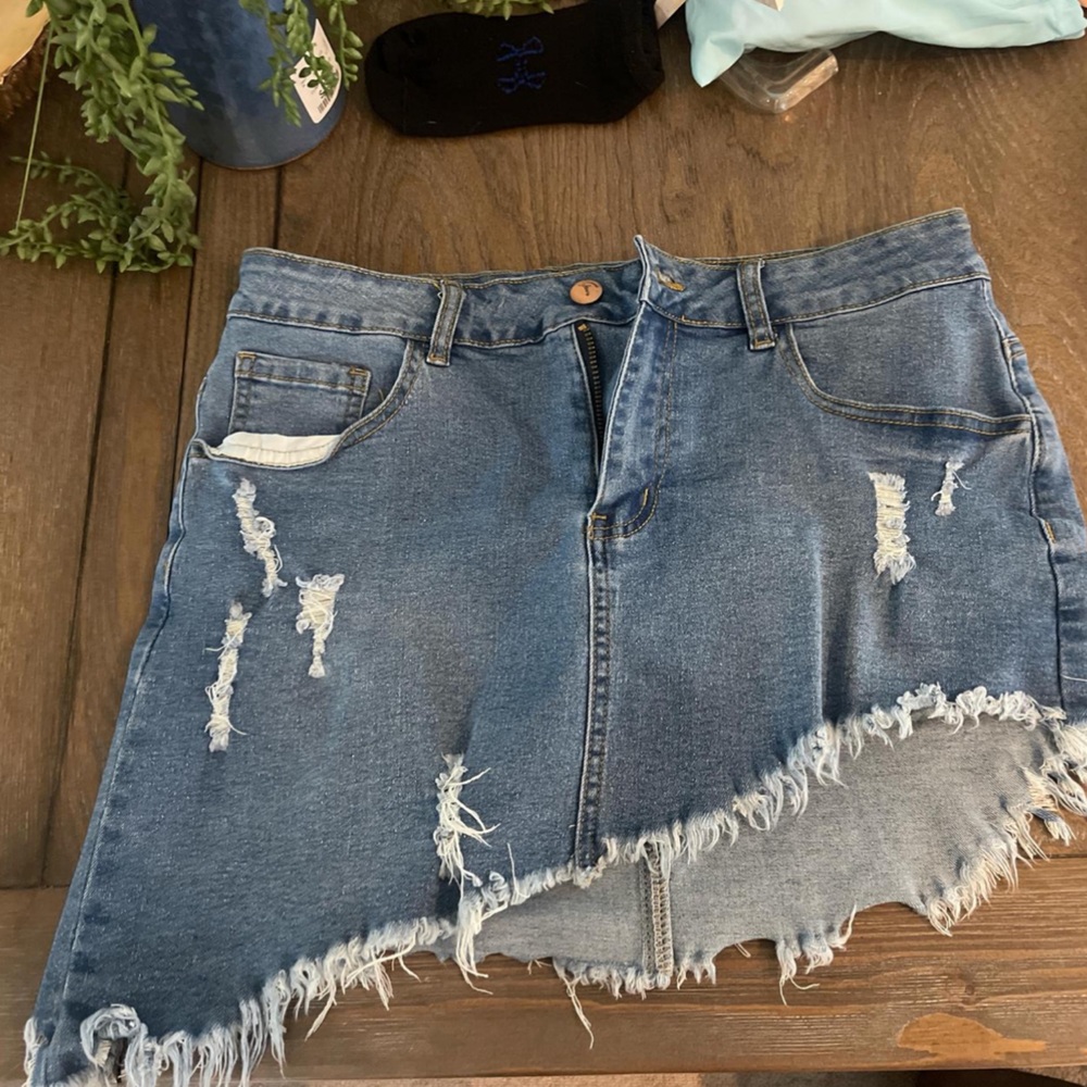 jean skirt